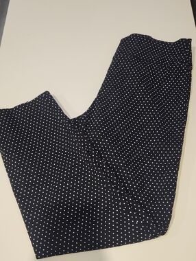 Joseph Ribkoff Navy and White Polka Dot  Dress Pants